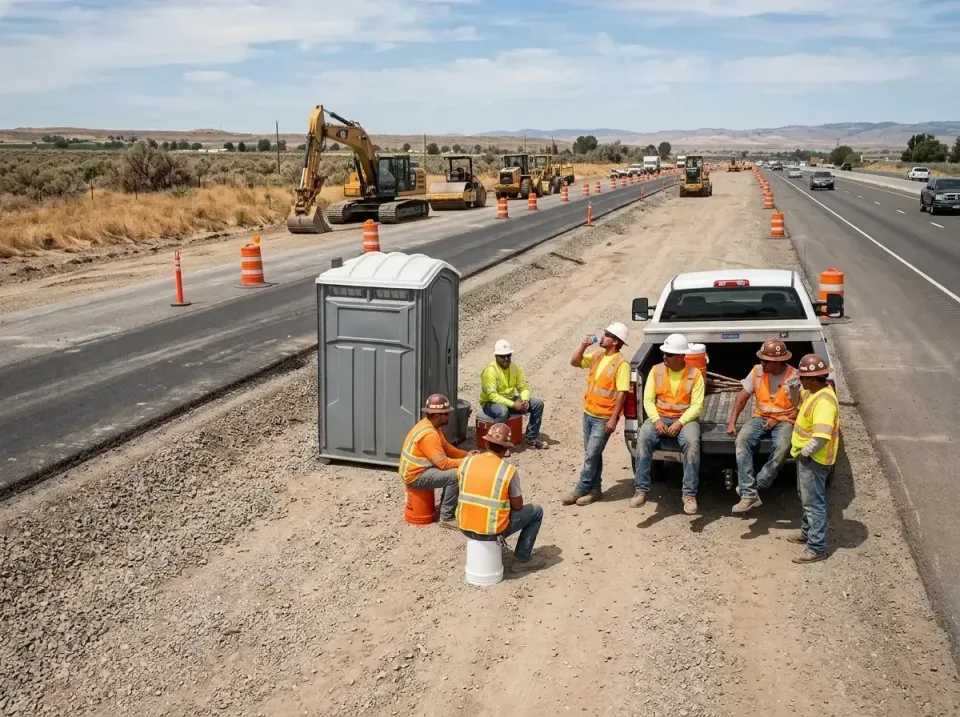 highway-road-construction-crew-007 — frequently asked questions, Porta Potty and Restroom Rentals in Fobes Hill, WA